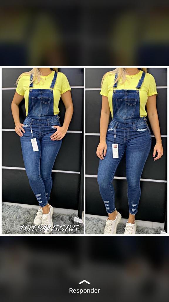 Overol en jean para dama