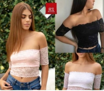 Top en encaje