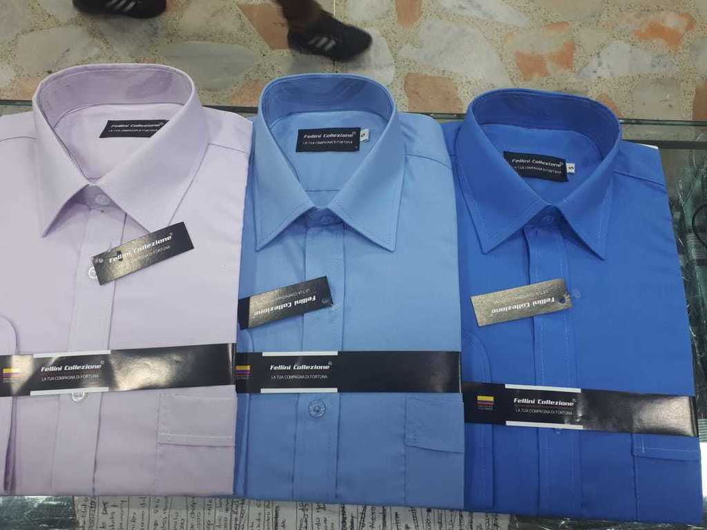 Camiseta en dracon un solo tono para hombre