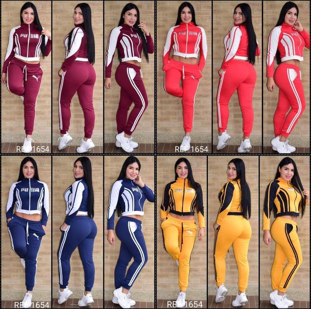 Conjunto de Sudadera pantalón y chaqueta para dama talla S a la L