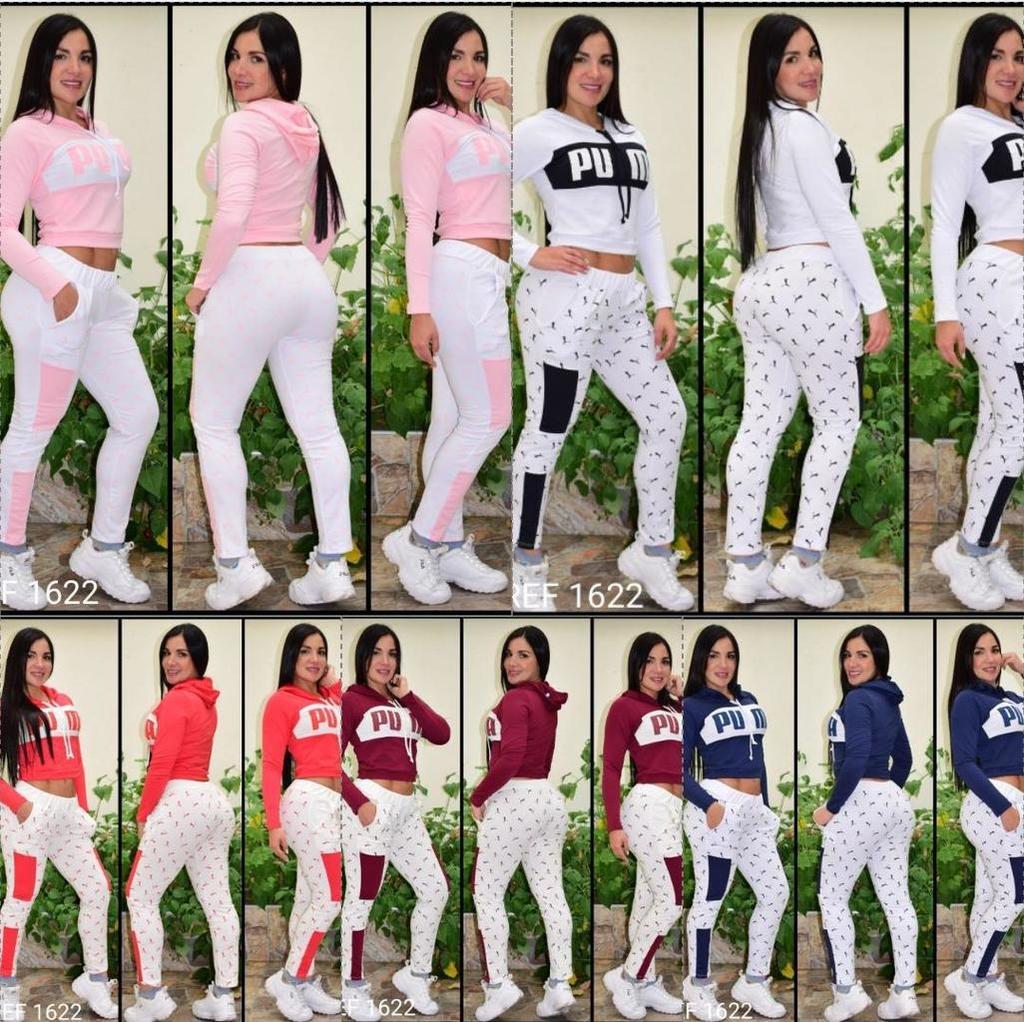 Conjunto de Sudadera pantalón y chaqueta para dama