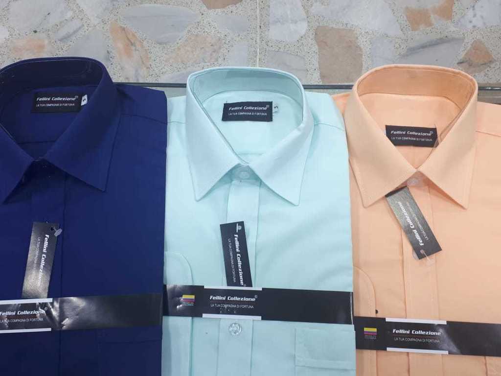 Camisa para caballero unicolor