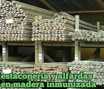 Estacones y alfardas