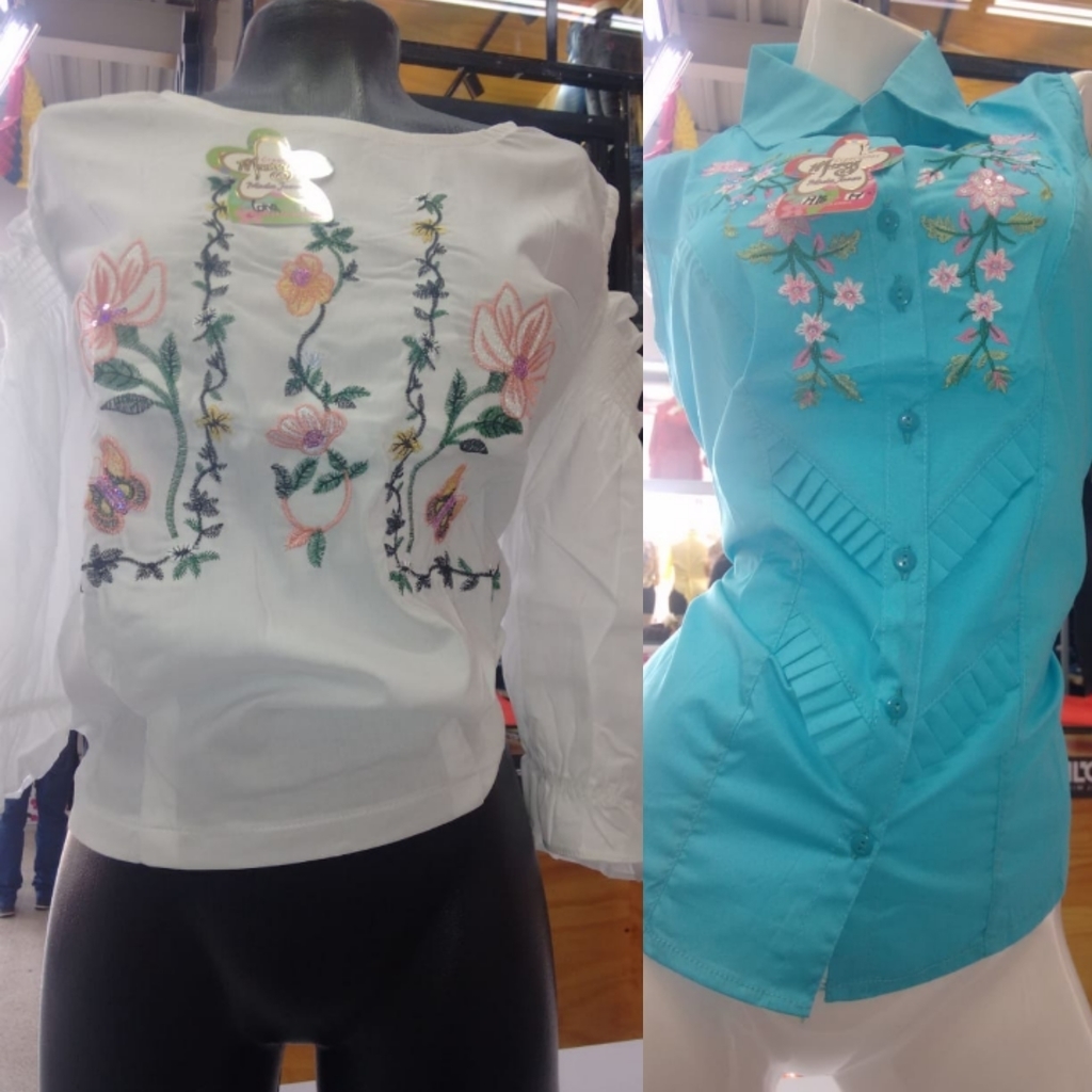 Blusas bordadas para dama