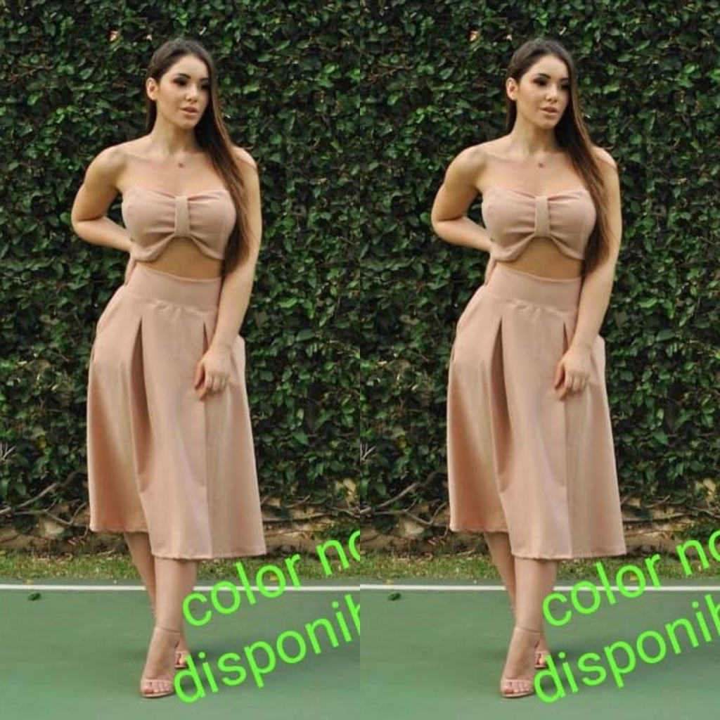 Conjunto de falda + blusa para dama