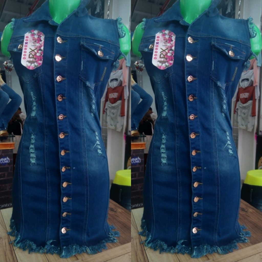 Vestido en jean para dama