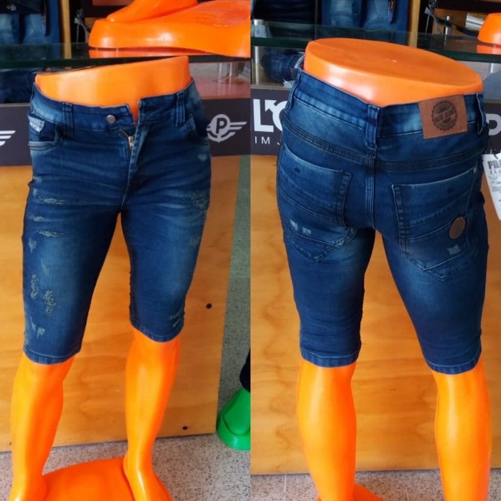Bermuda jean para caballero