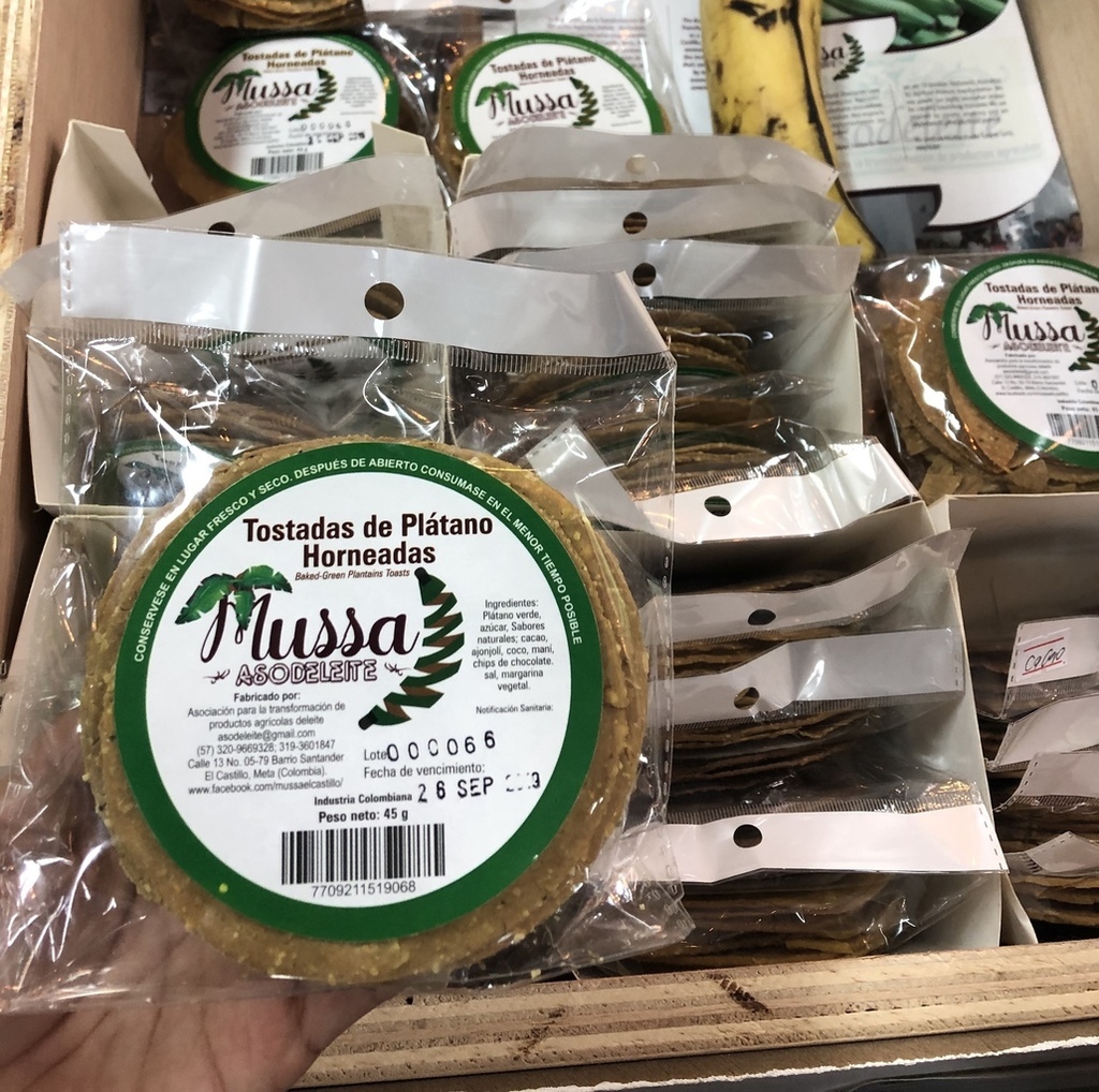 Tostadas de Plátano Horneadas: Mussa