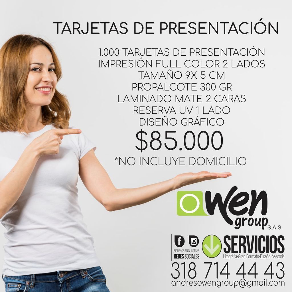 TARJETAS DE PRESENTACIÓN