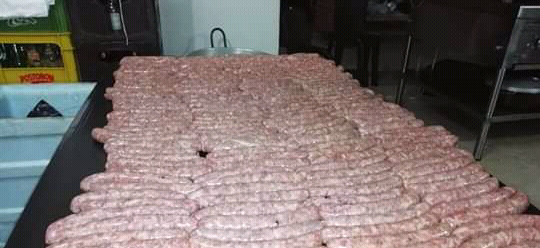 Chorizos caseros de cerdo