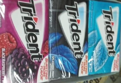 Chicle sin azucar trident