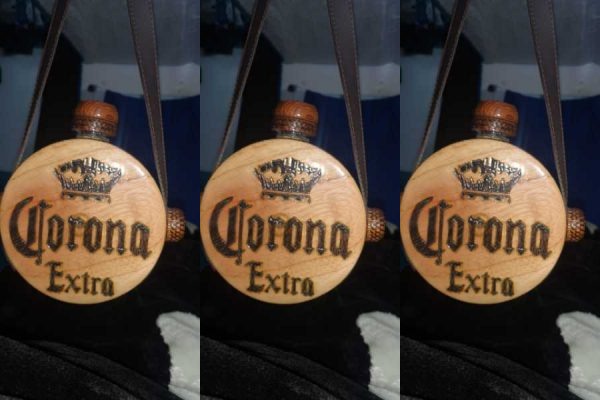 Cantimploras de madera.
