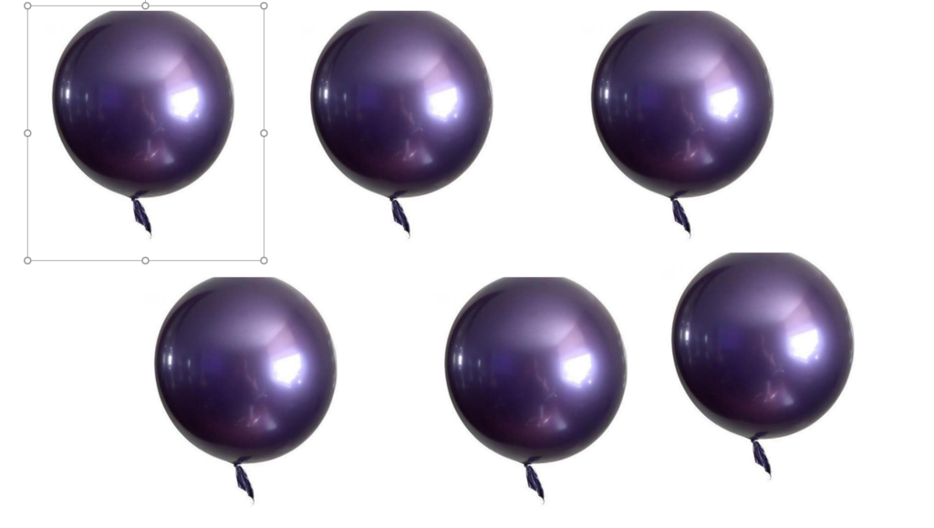 globo burbuja metalizado