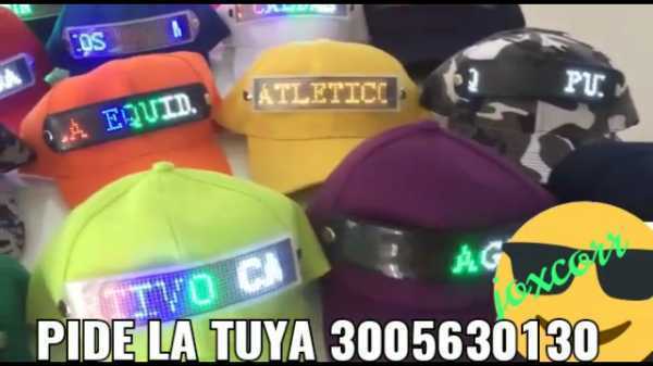 GORRAS LED PROGRAMABLE BLUETOOTH