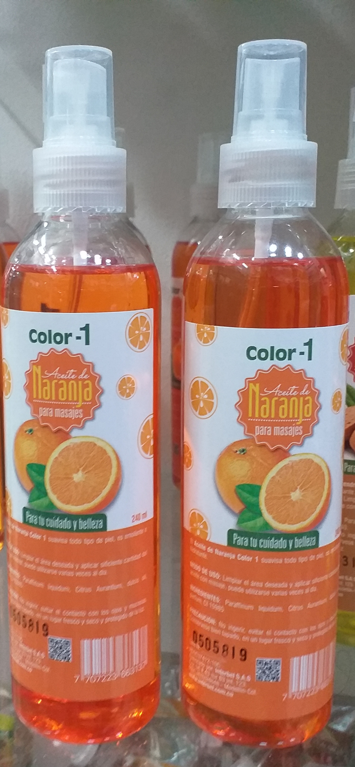 Aceite corporal de naranja