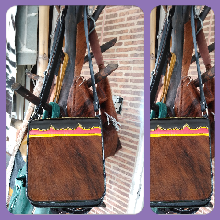 Bolso en cuero hecho a mano