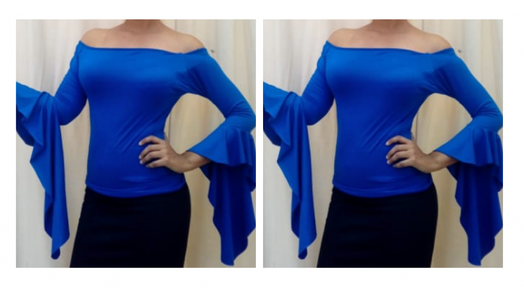 Blusa manga de picos, en diferentes colores y estampados