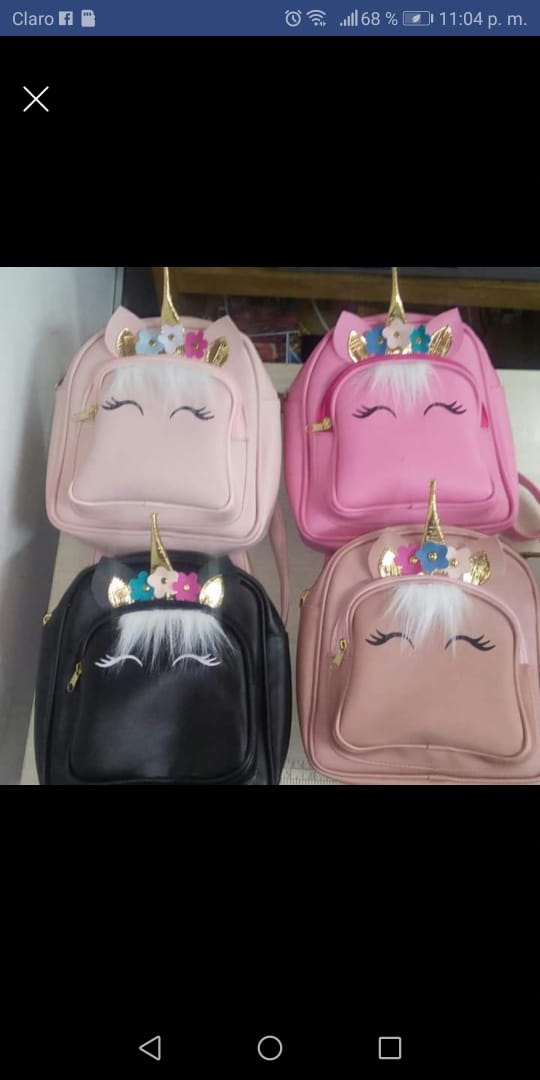 Maleta o morral unicornio