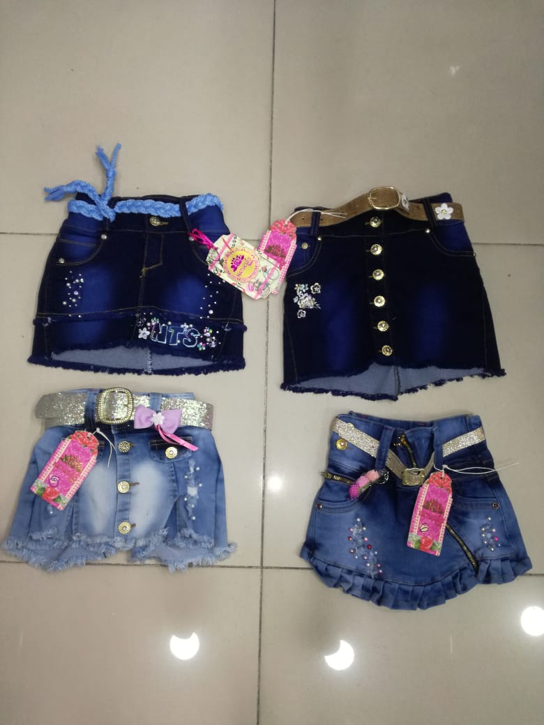 Falda en jean para niña