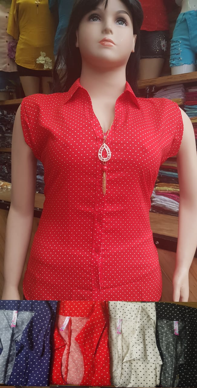 Blusa estampada para dama tallas plus