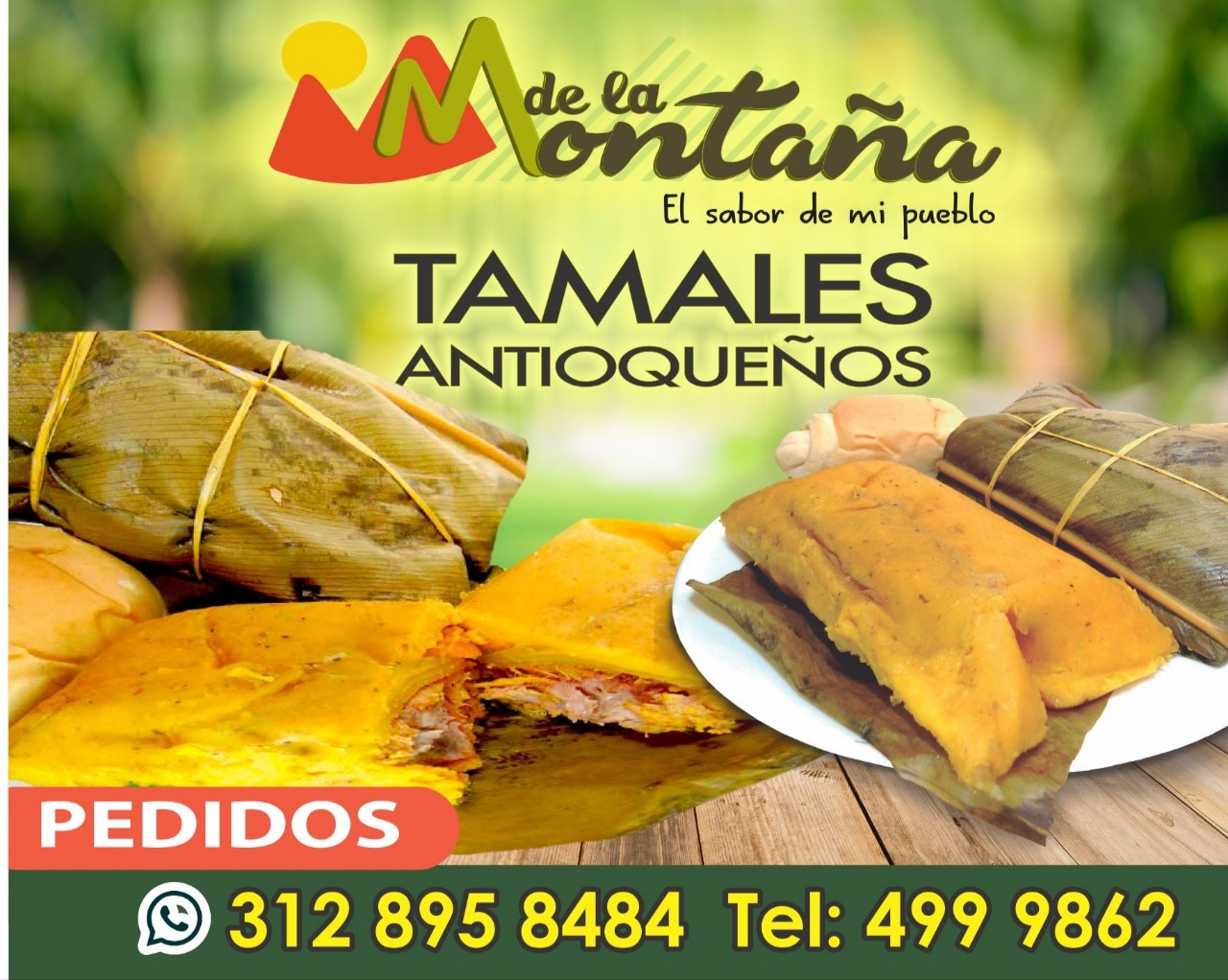 Tamales Antioqueños /pollo, carne, huevo