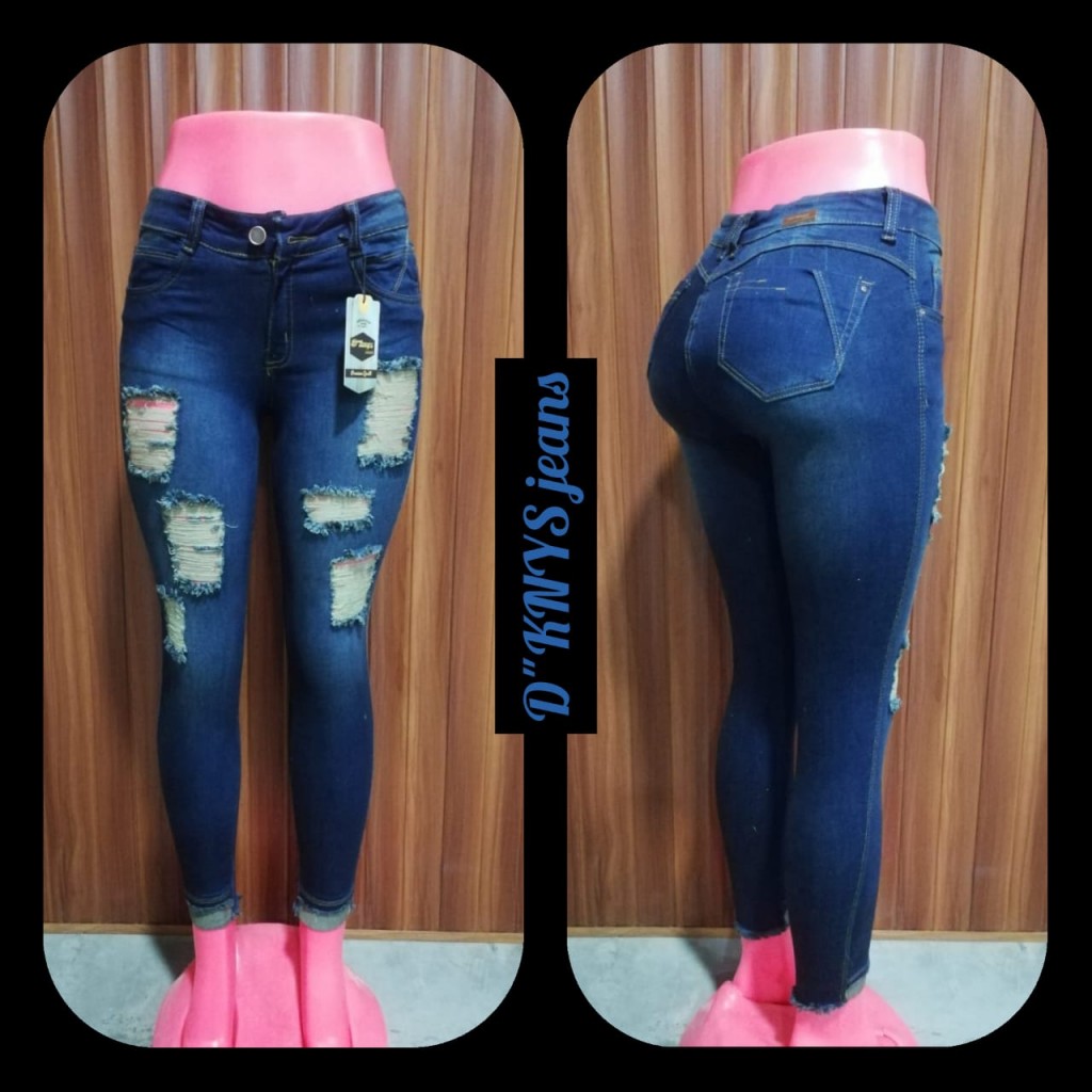 Jean para dama un botón