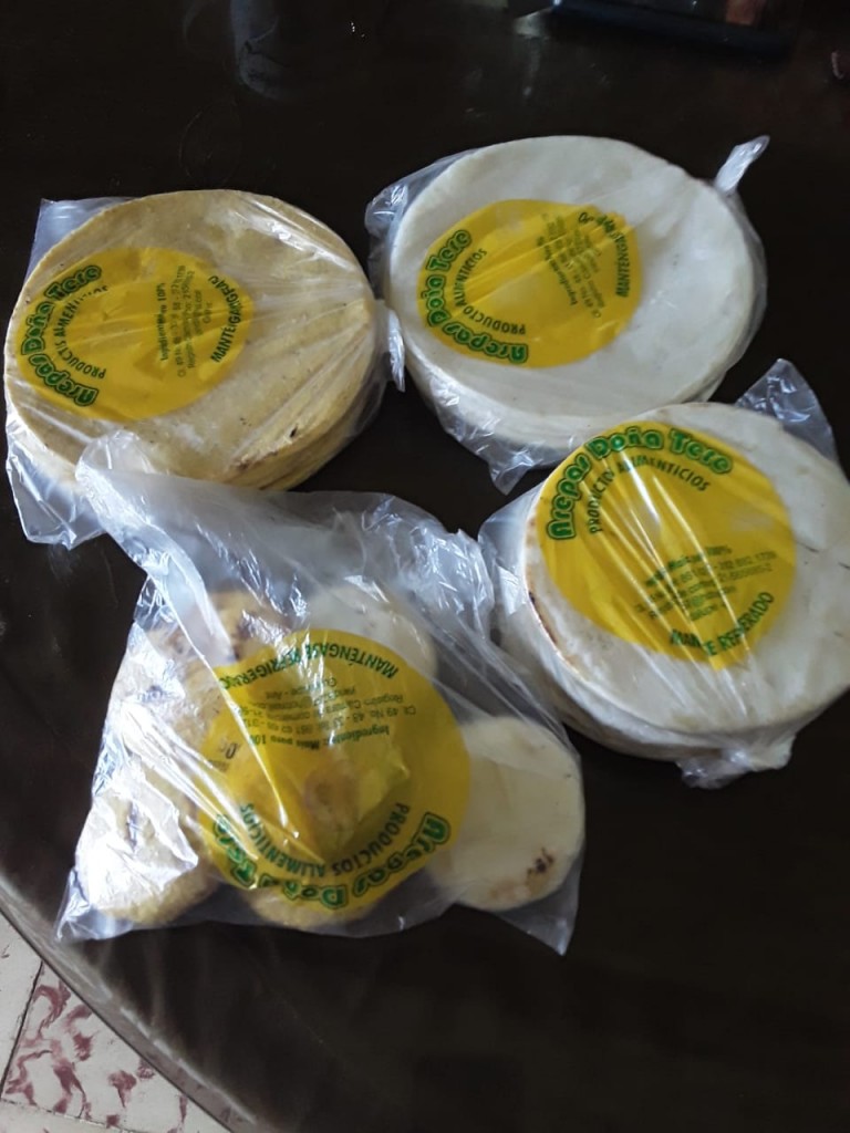 Arepa redonda 100% maiz