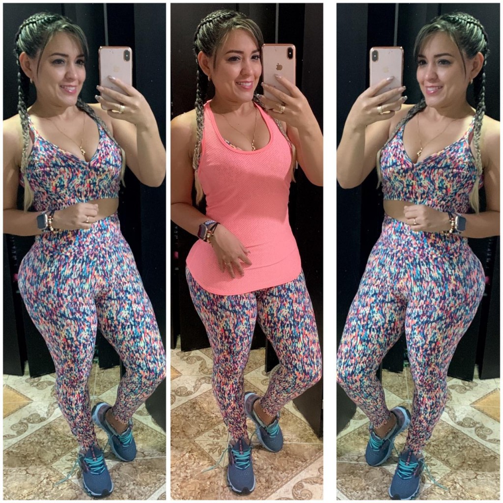 Conjunto deportivo de 3 piezas para dama Tela power
