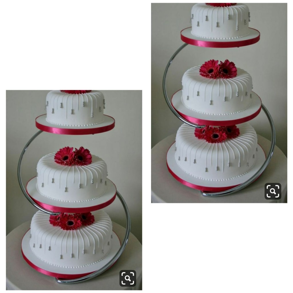 Base metálica para tortas (pedestal)