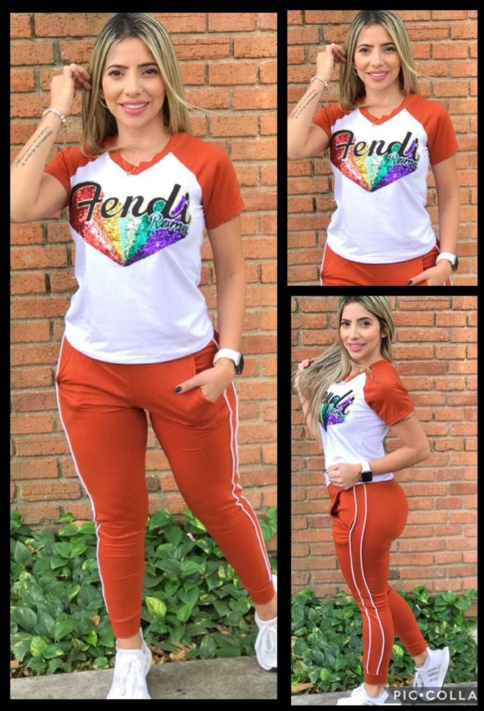 Conjunto deportivo Fendi en licra algodón