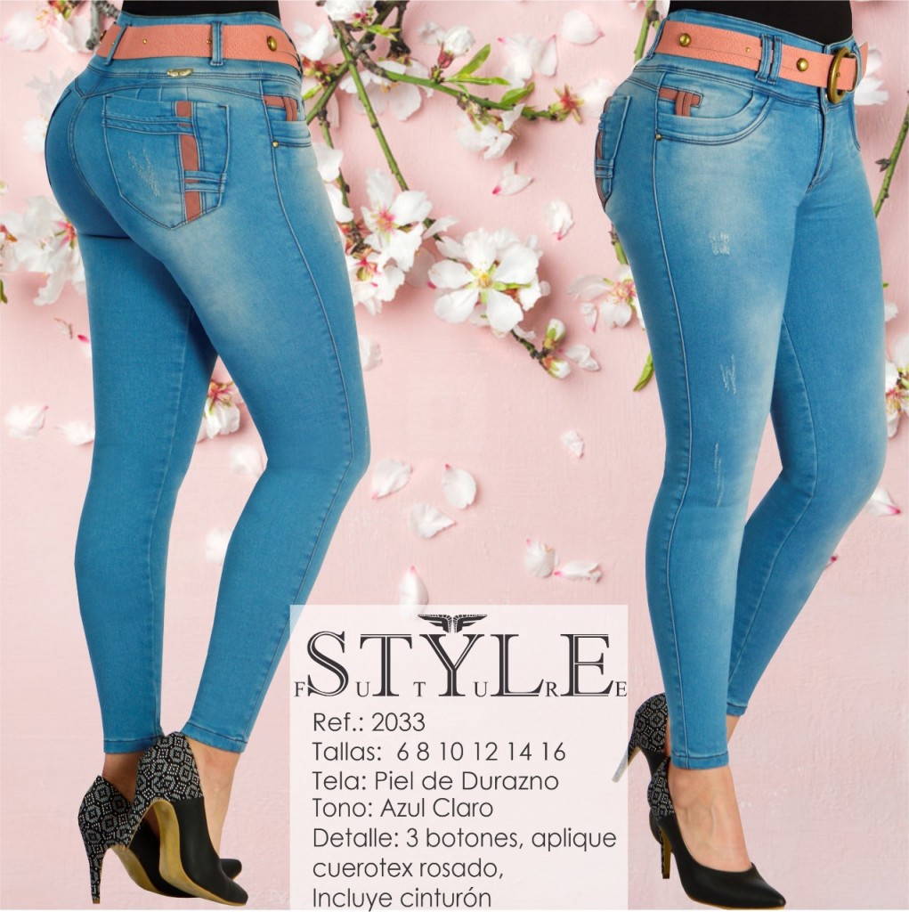 Jeans para dama ref 2033
