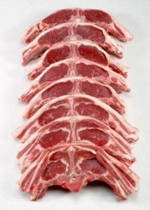 Chuletas de campana de cordero