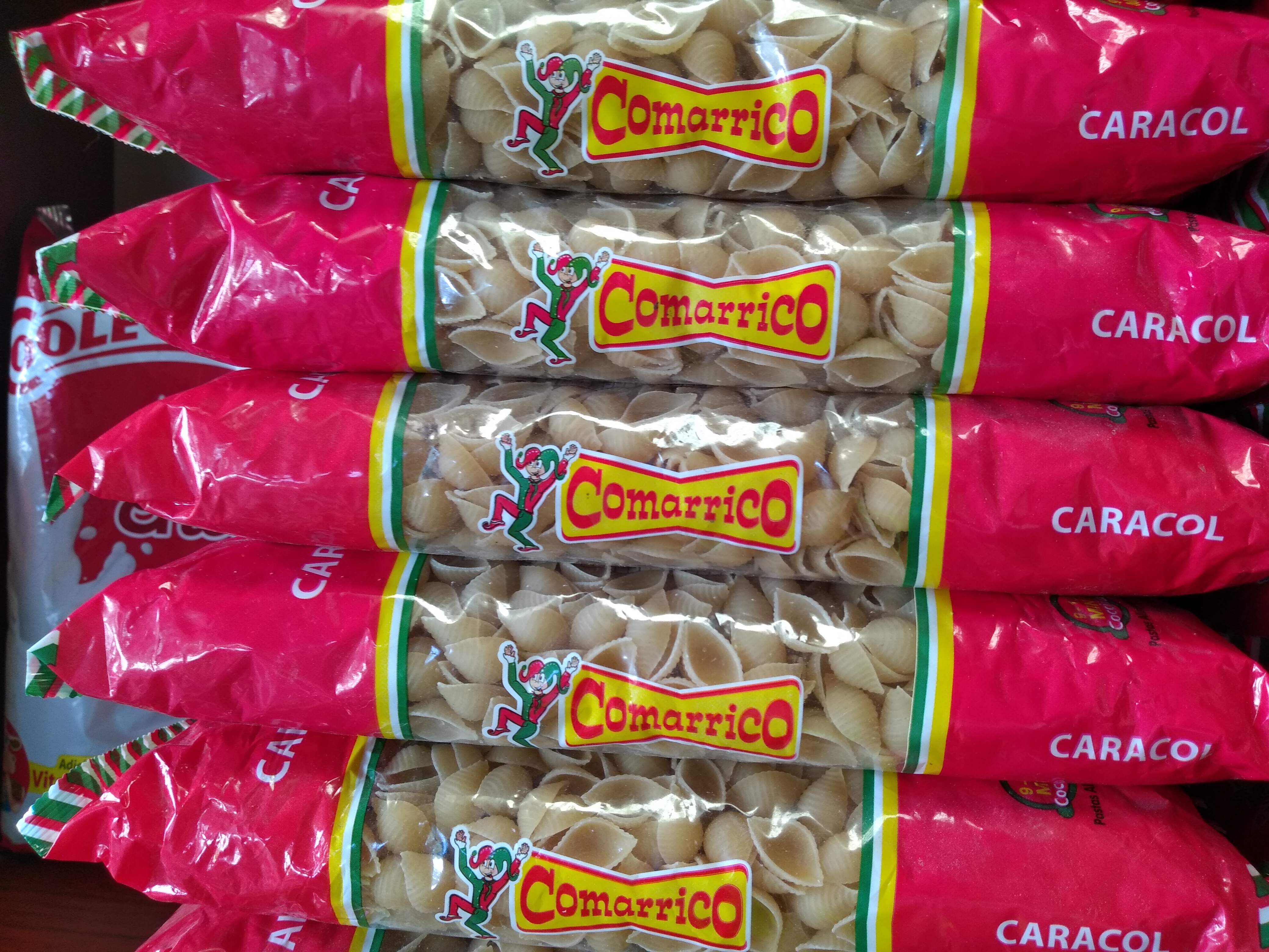 Pastas caracol comparativo x 1 kg