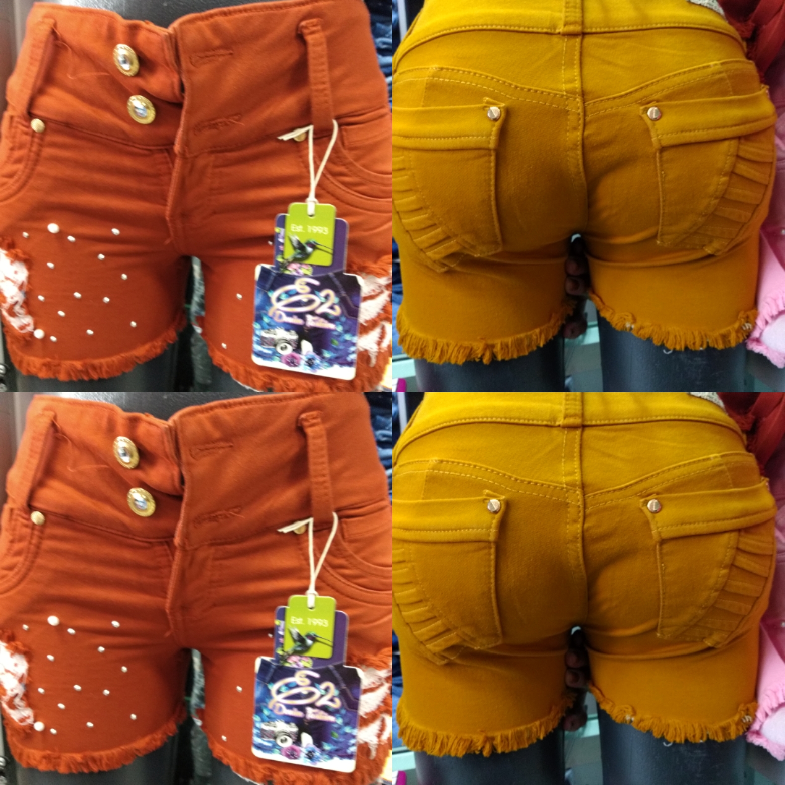 Shorts en jean para dama