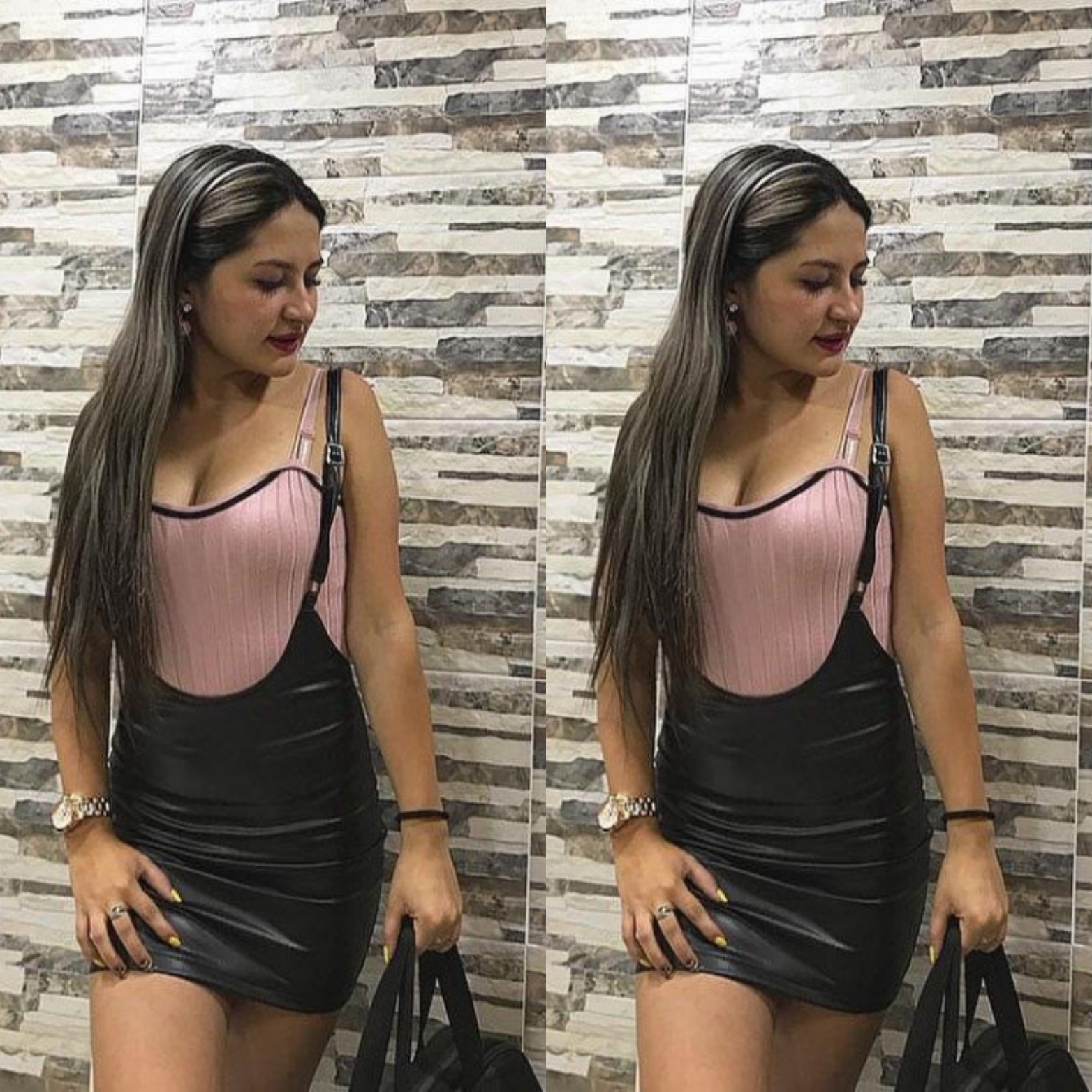 Vestido en cuerina
