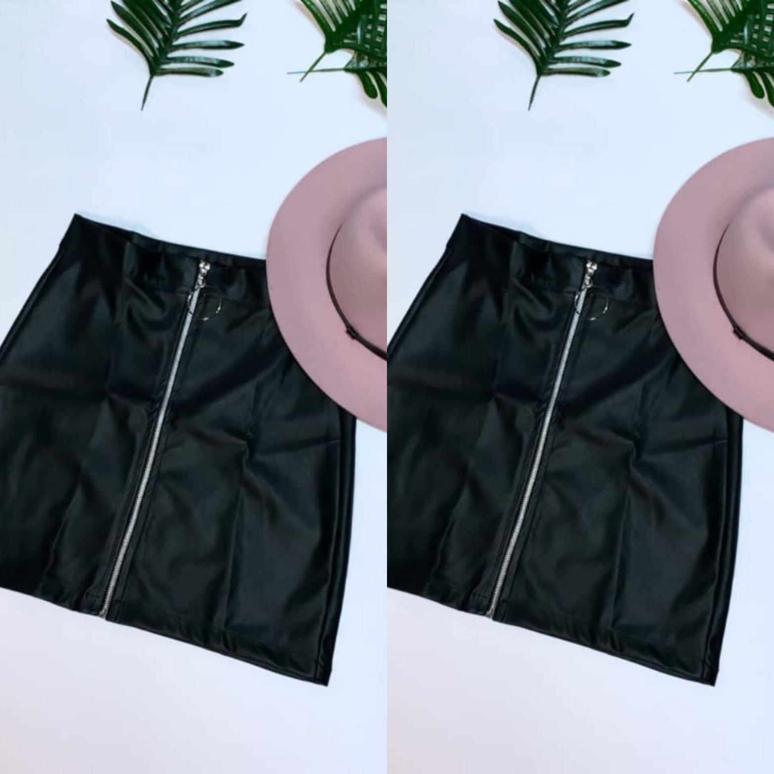 Falda en cuerina para dama