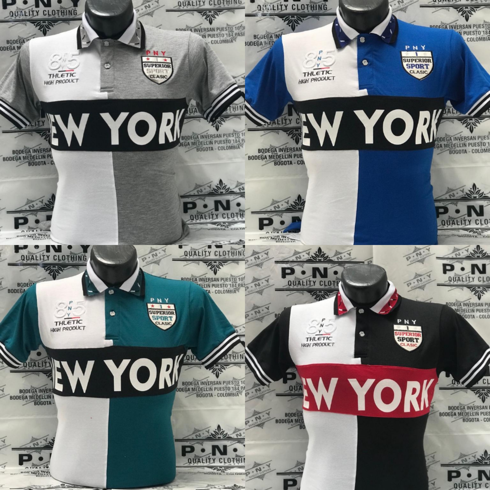 Camiseta tipo polo para caballero