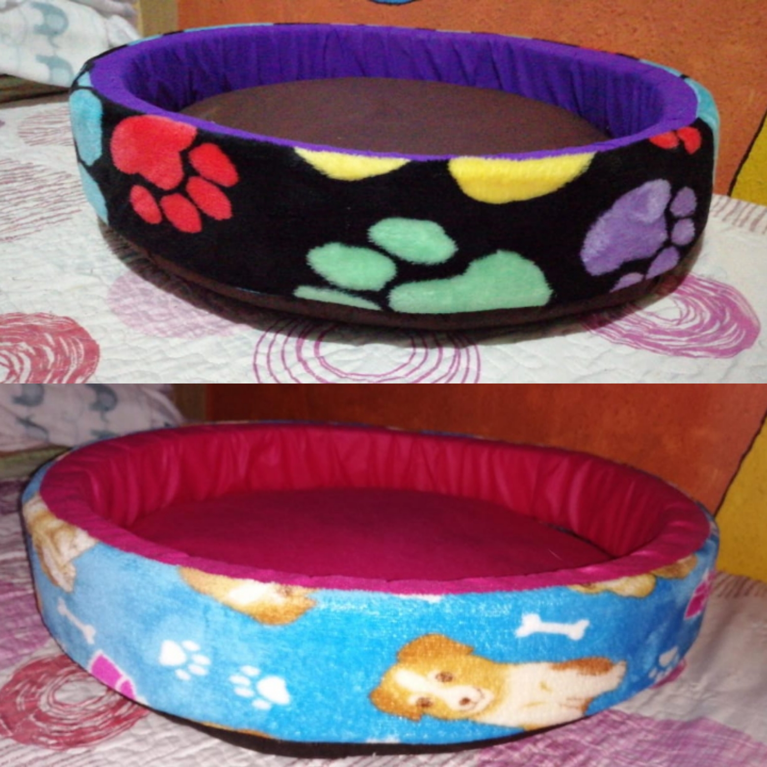 Cama redonda para mascotas