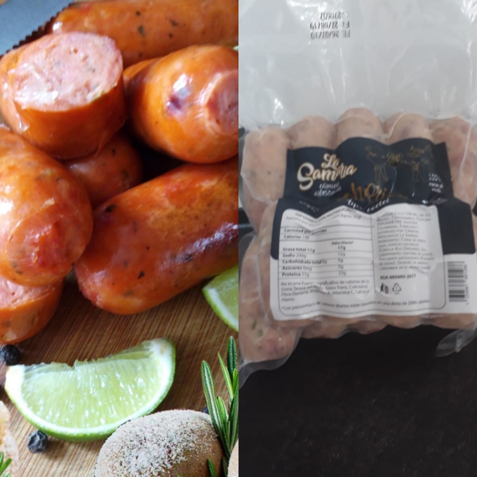 Chorizo santarrosano coctelero mini × libra