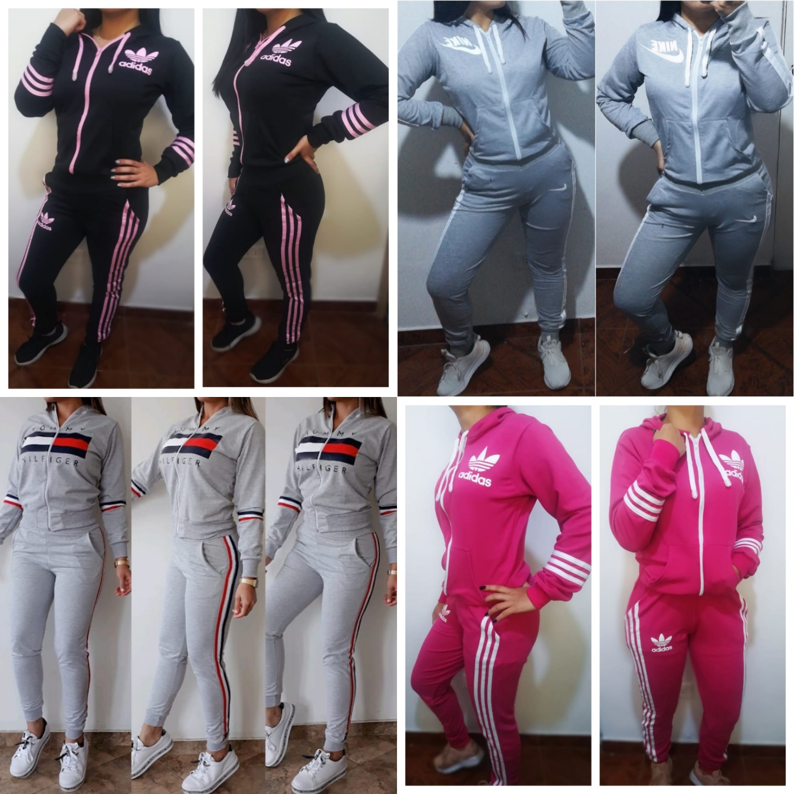 Conjunto de sudadera chaqueta y pantalón para dama