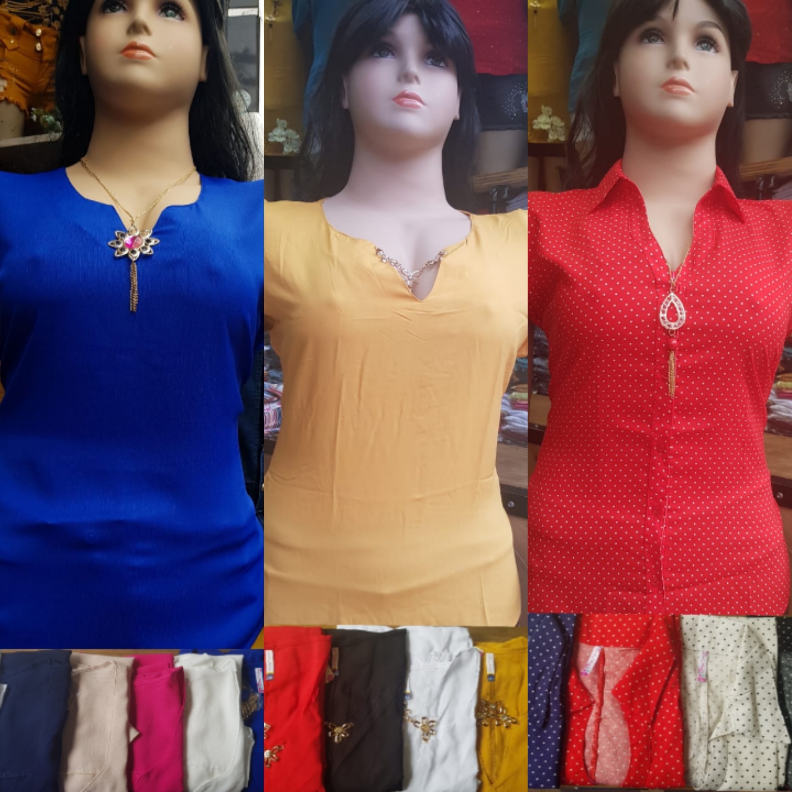 Blusas para dama tallas plus