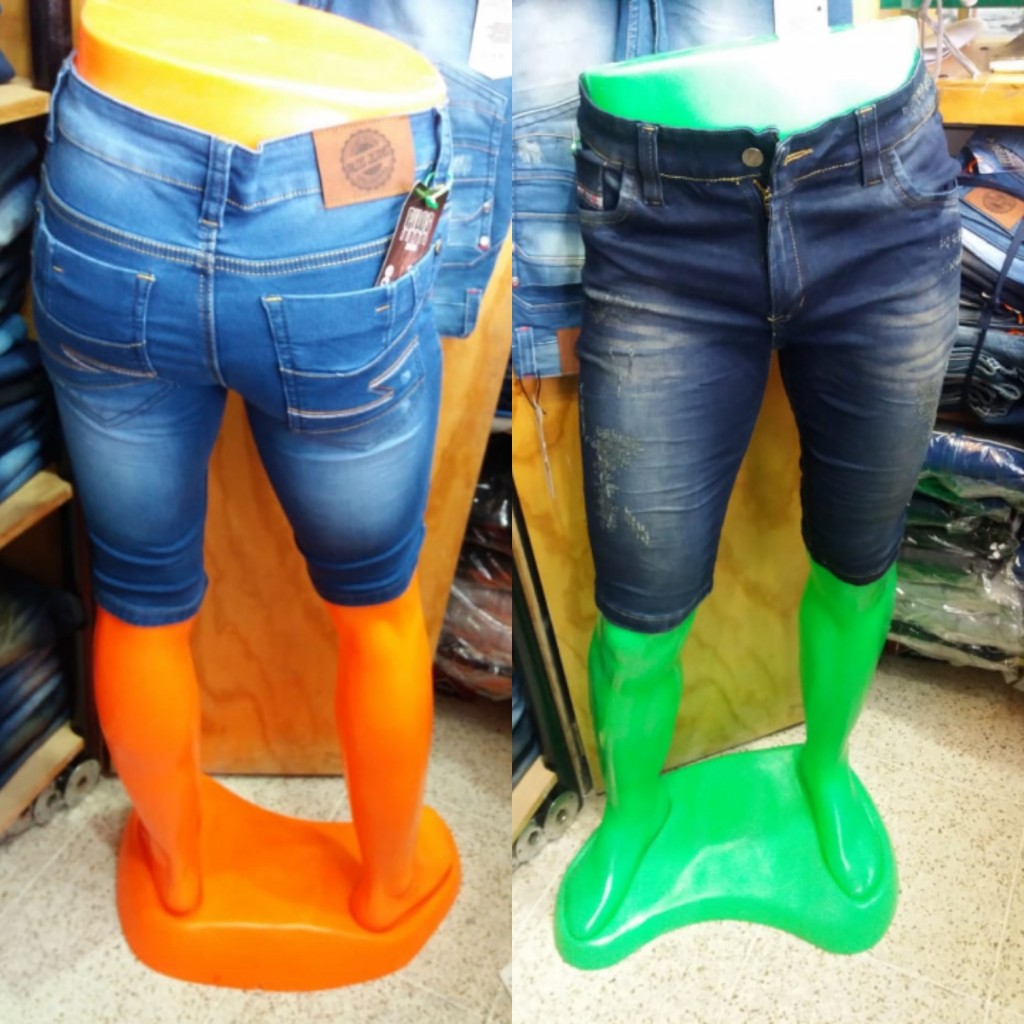 Bermuda de jean para caballero