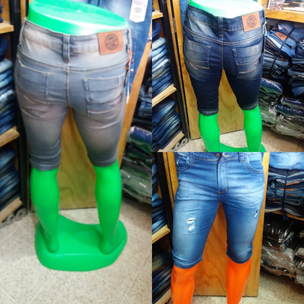Bermuda en jean para hombre