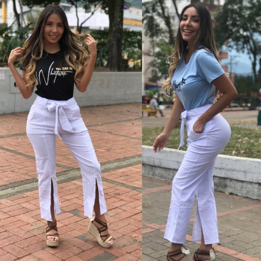 Conjunto blusa y pantalón para dama