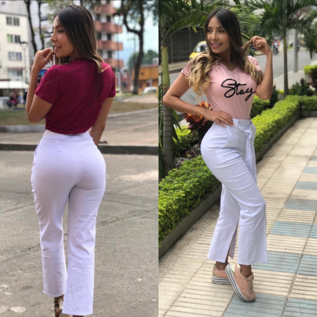Conjunto de blusa y pantalón para dama