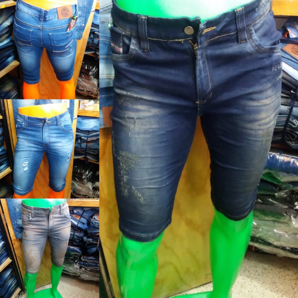Bermuda en jean para caballero talla 28 a la 34