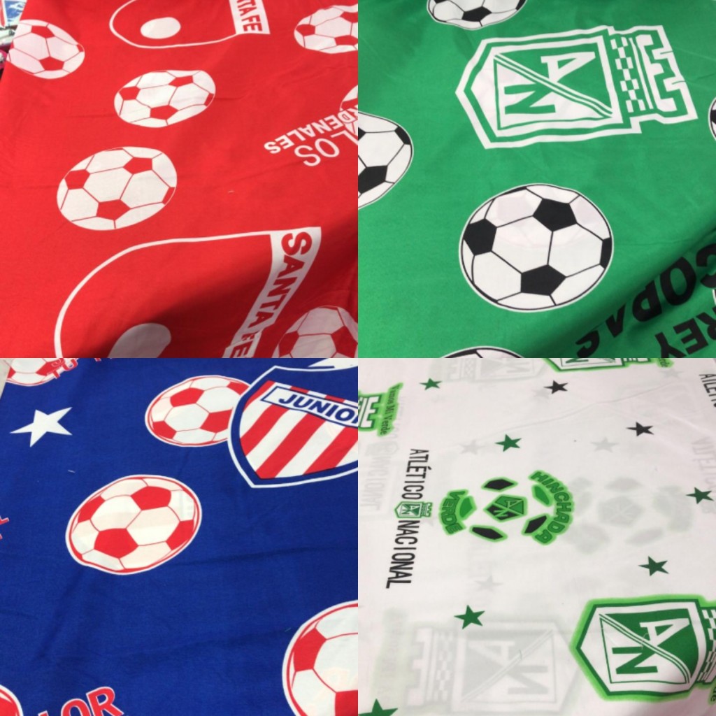 Sábana cama sencilla equipos de fútbol