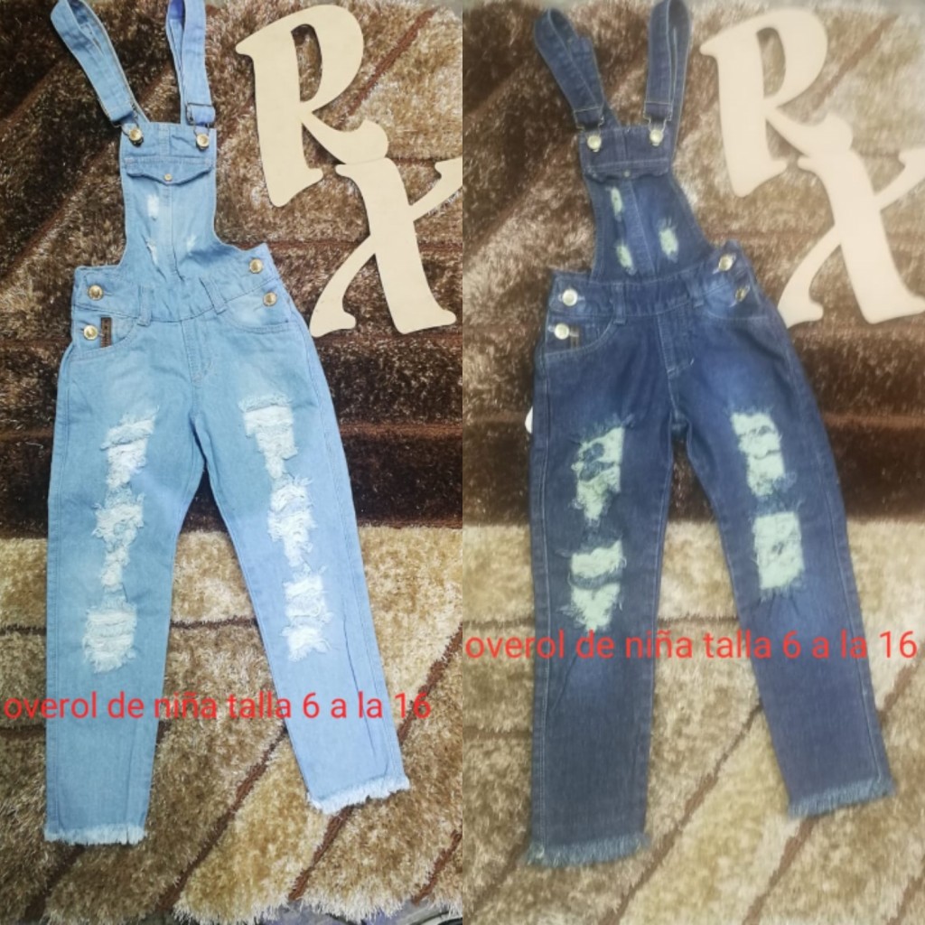 Braga pantalón de jean para niña