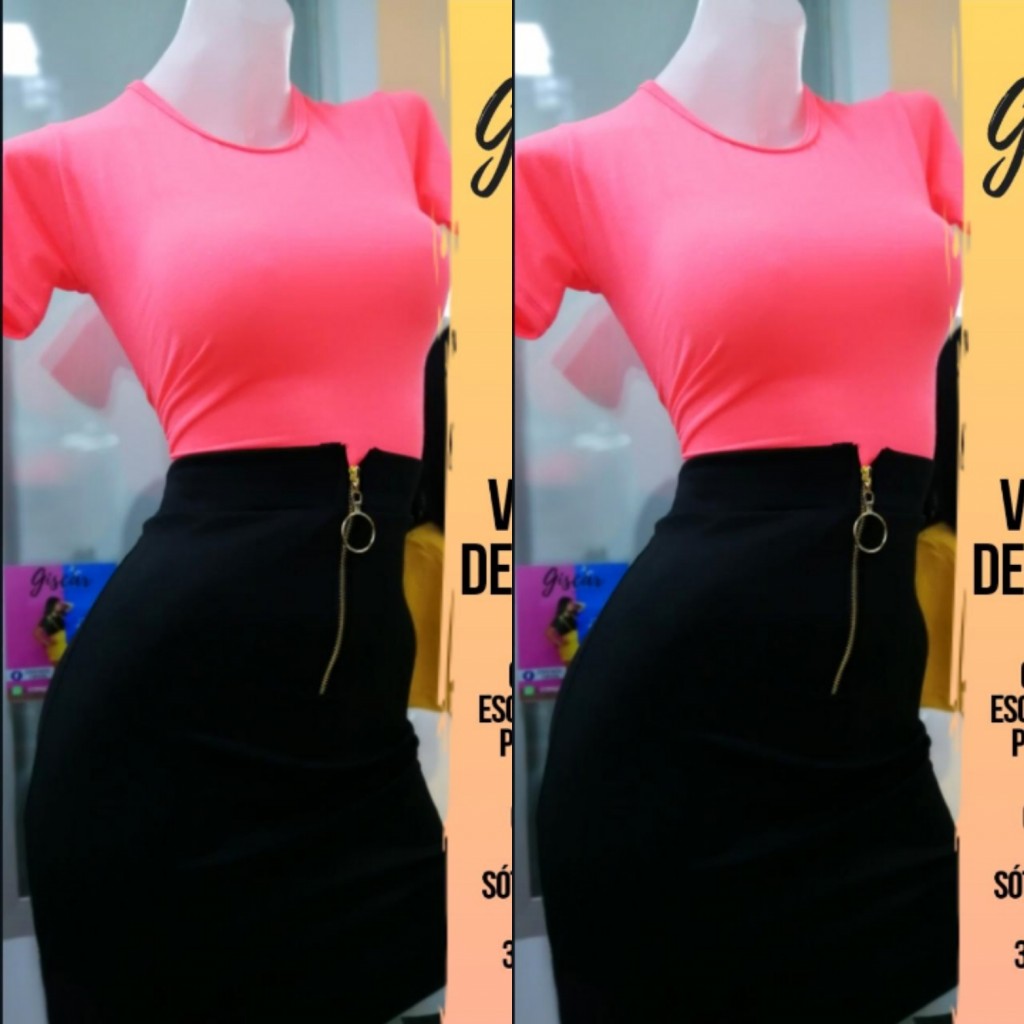 Conjunto de blusa y falda para dama