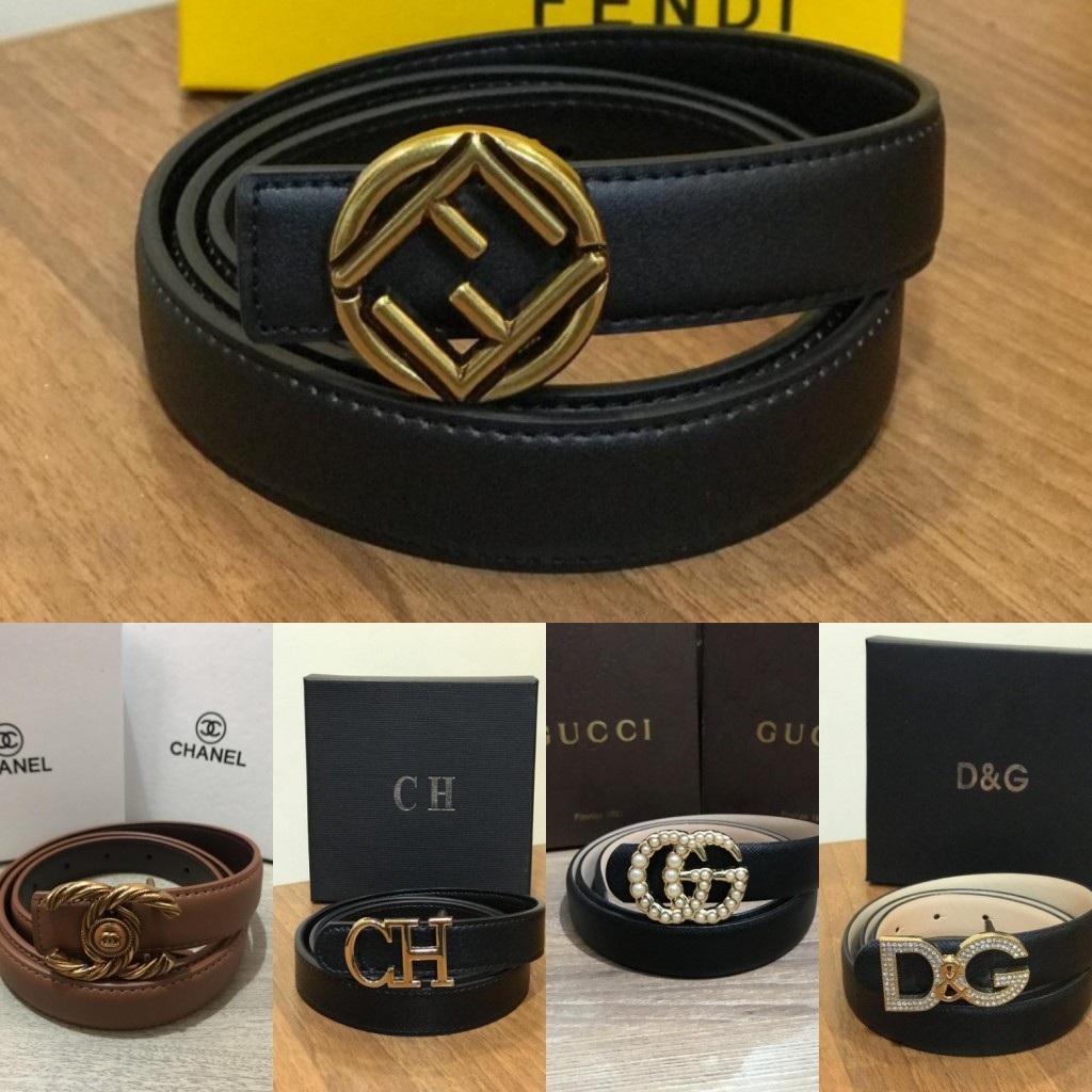 Cinturón cuero marcas para dama